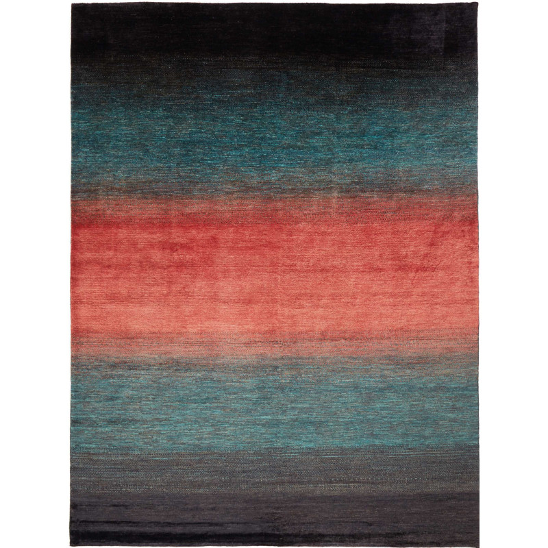 Hand Made Rug Cromopura Pakistan 249x337 Petrol