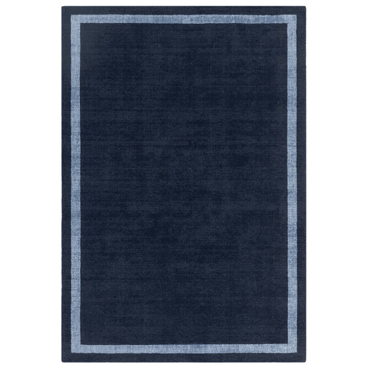 Tappeto ALBI geometrico blu scuro e azzurro 120x