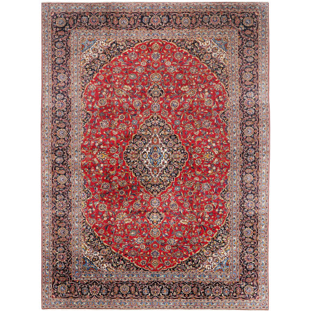 Tappeto Originale Kashan Persia 355x487 Rosso B