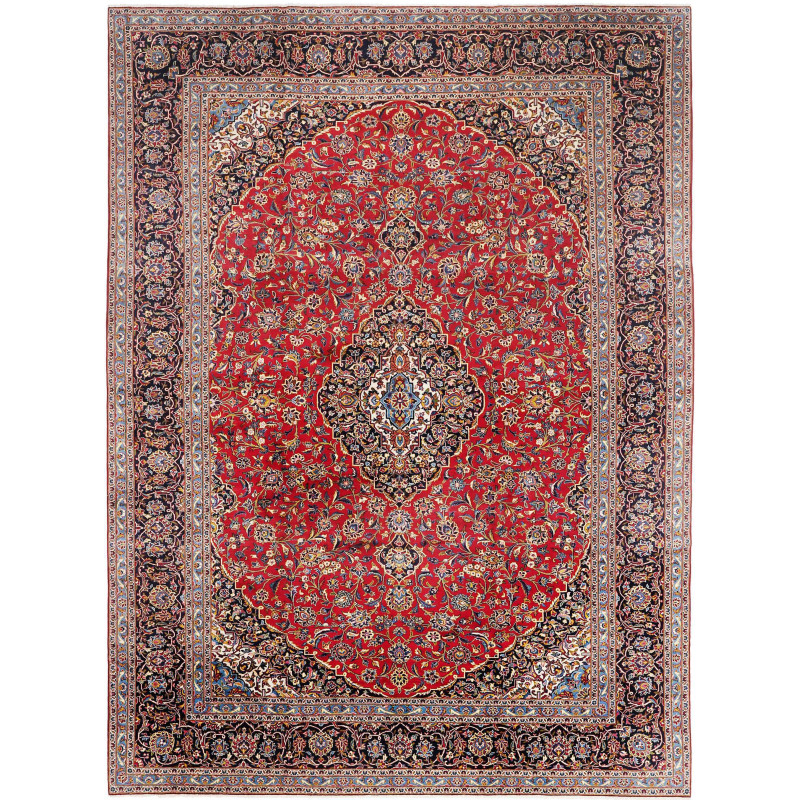 Tappeto Originale Kashan Persia 355x487 Rosso B