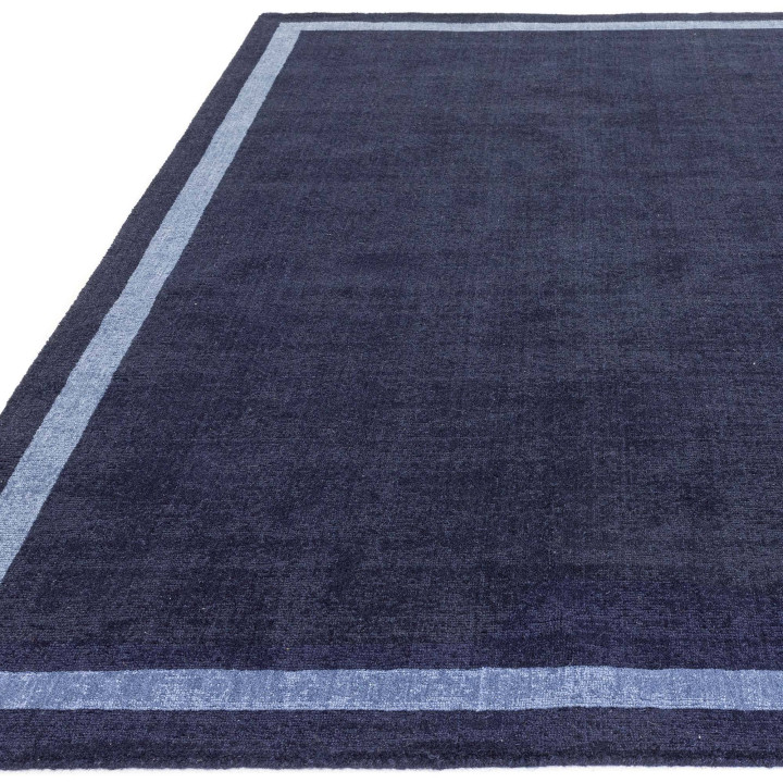 Rug ALBI geometric dark blue light blue 120x170
