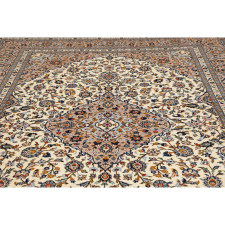 Tappeto Originale Kashan Persia 245x350 Beige A