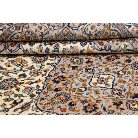 Tappeto Originale Kashan Persia 245x350 Beige A