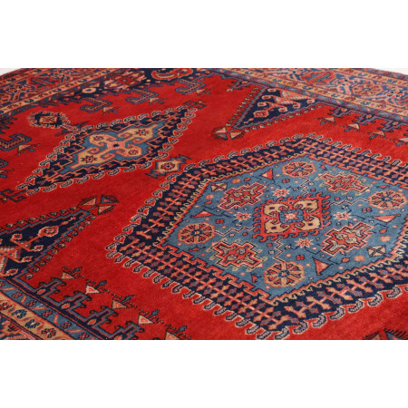 Tappeto Originale Wiss Persia 228x367 Rosso Blu
