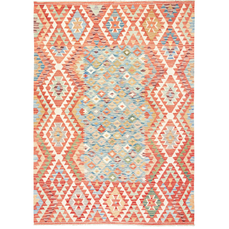 Kilim 174x241 Cm Kilim, Afghanistan, Hand-carded Wool (warp: