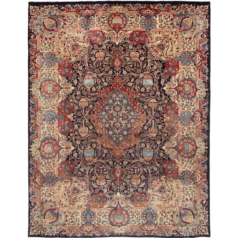 Hand Made Rug Kashmar Persia 300x390 Dark Blue