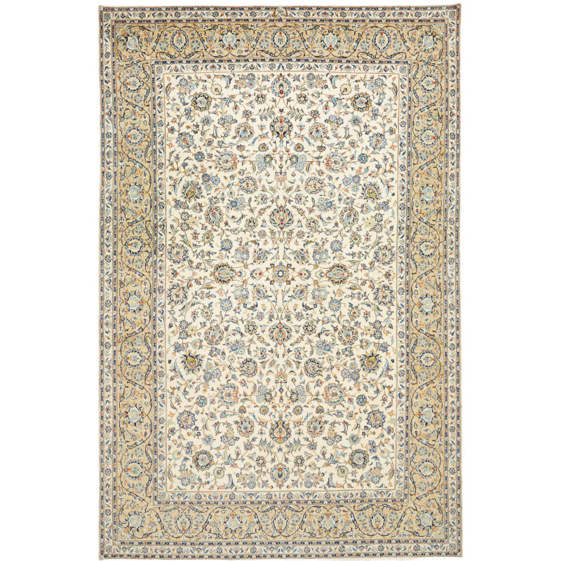 Tappeto Originale Kashan Persia 237x360 Avorio