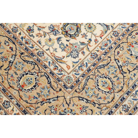 Tappeto Originale Kashan Persia 237x360 Avorio