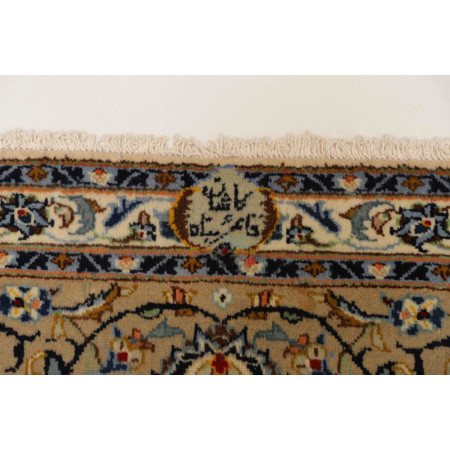 Tappeto Originale Kashan Persia 237x360 Avorio