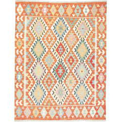 Kilim 156x198 Cm Kilim, Afghanistan, Hand-carded Wool (warp: