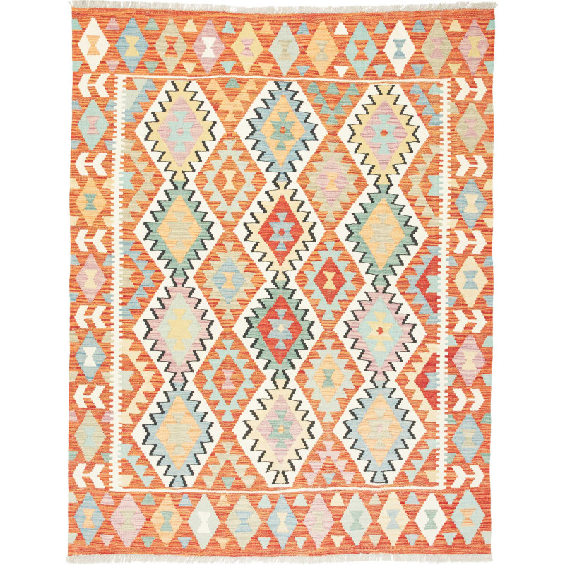 Kilim 156x198 Cm Kilim, Afghanistan, Hand-carded Wool (warp: