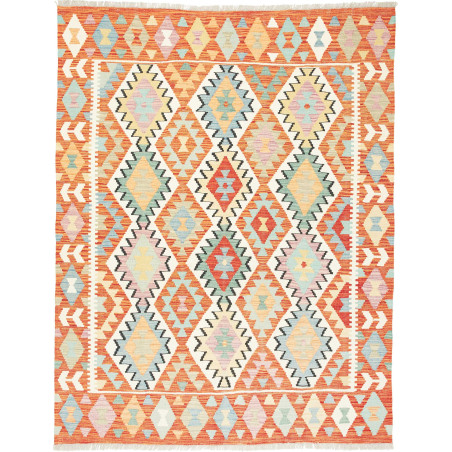 Kilim 156x198 Cm Kilim, Afghanistan, Hand-carded Wool (warp: