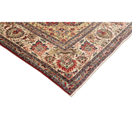 Hand Made Rug Tabriz Persia 290x385 Red Ivory