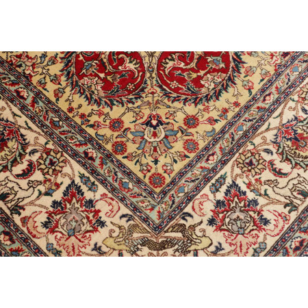 Hand Made Rug Tabriz Persia 290x385 Red Ivory