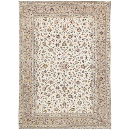 Hand Made Rug Kashan Persia 258x358 Ivory Blue