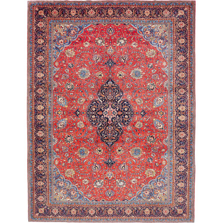 Hand Made Rug Sarough Persia 295x390 Red Dark B