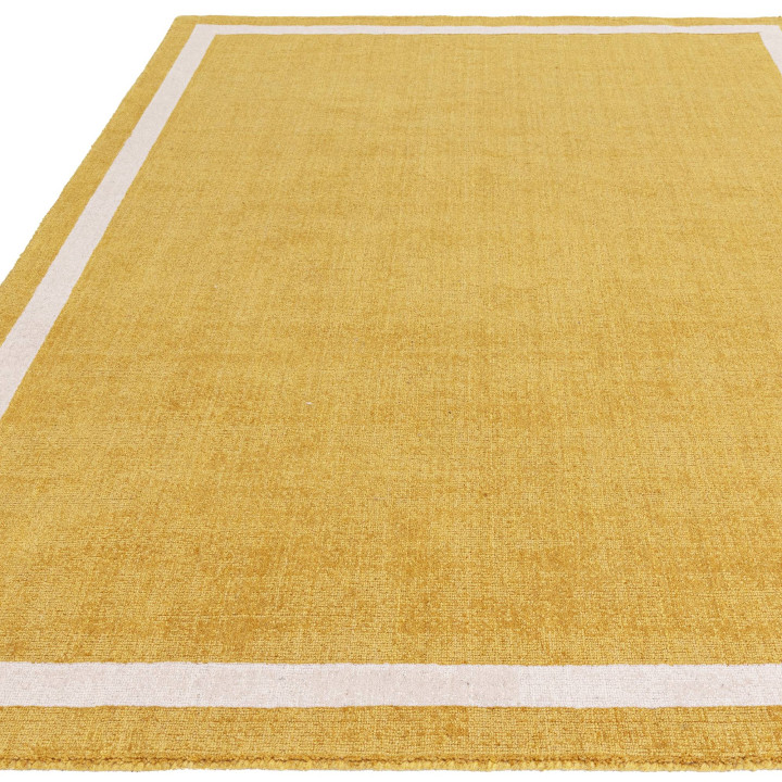 Tappeto ALBI geometrico giallo senape e beige 16