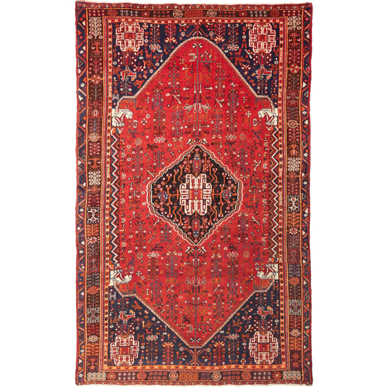 Shiraz 160x260 Cm Shiraz, Persia, Hand-carded Wool (warp: