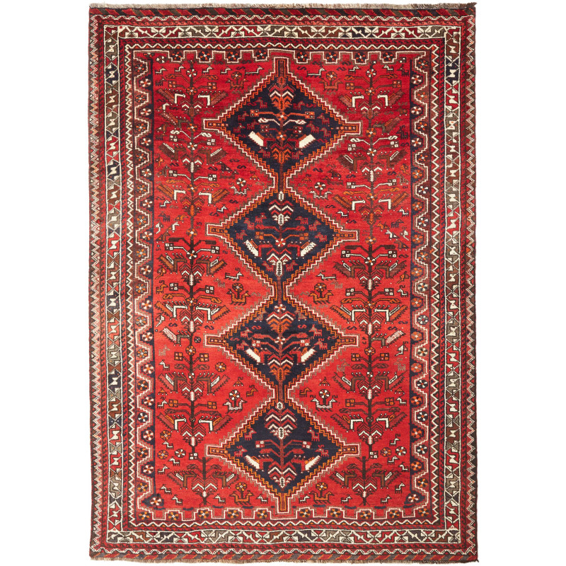 Shiraz 180x260 Cm Shiraz, Persia, Hand-carded Wool, Cotton