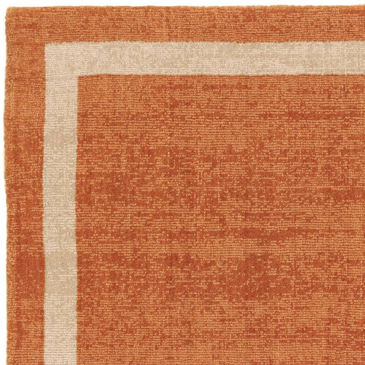Rug ALBI geometric orange beige runner 68x240 cm