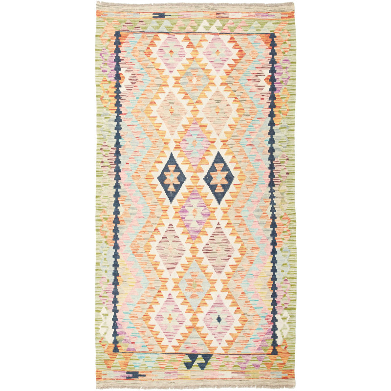 Kilim 101x196 Cm Kilim Afghan Hand-carded Wool