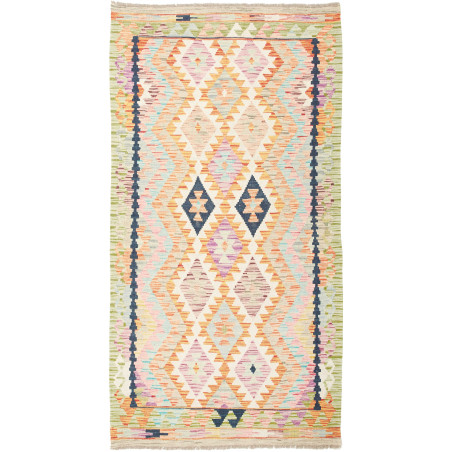 Kilim 101x196 Cm Kilim Afghan Hand-carded Wool