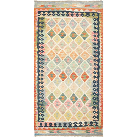 Kilim 106x203 Cm Kilim Afghanistan Hand-carded Wool Cotton