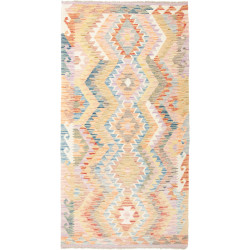 Kilim 105x199 Cm Kilim, Afghanistan, Hand-carded Wool (warp: