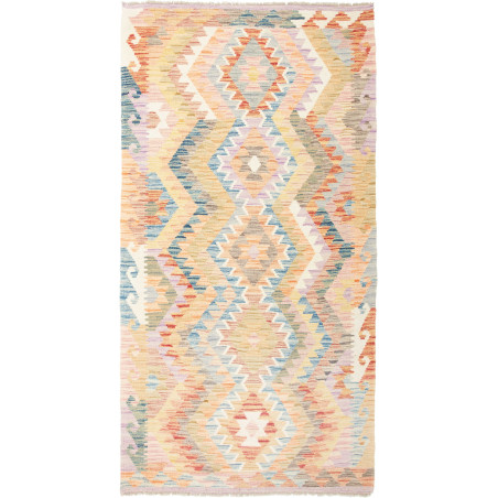 Kilim 105x199 Cm Kilim, Afghanistan, Hand-carded Wool (warp: