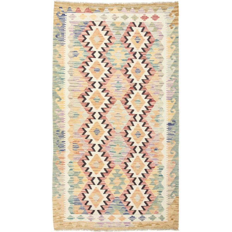 Kilim 104x187 Cm Kilim. Afghanistan. Hand-carded Wool (warp: