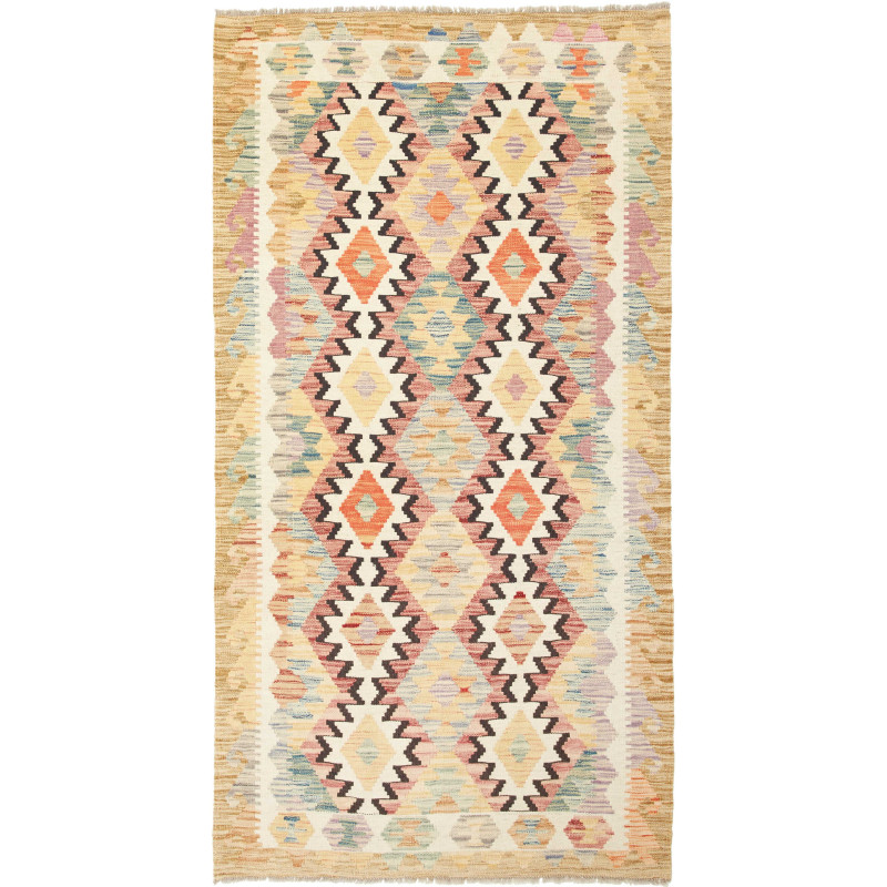 Kilim 103x196 Cm Kilim, Afghanistan, Hand-carded Wool (warp:
