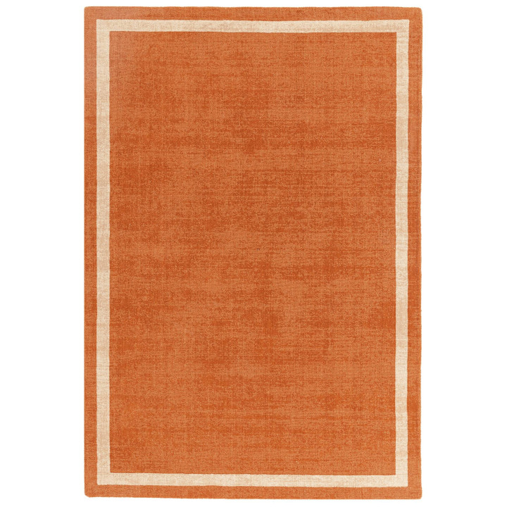 Tappeto ALBI geometrico arancione e beige 120x17