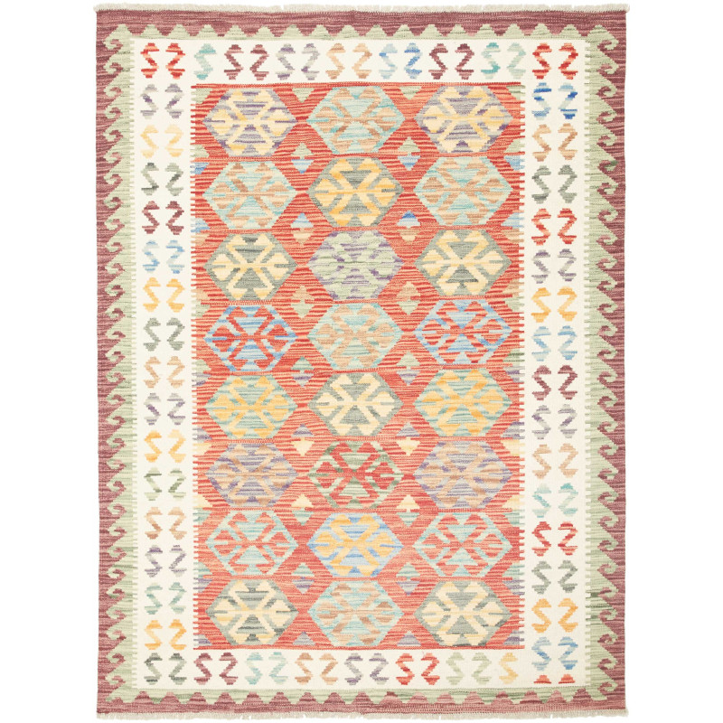 Kilim 133x173 Cm Kilim, Afghanistan, Hand-carded Wool (warp: