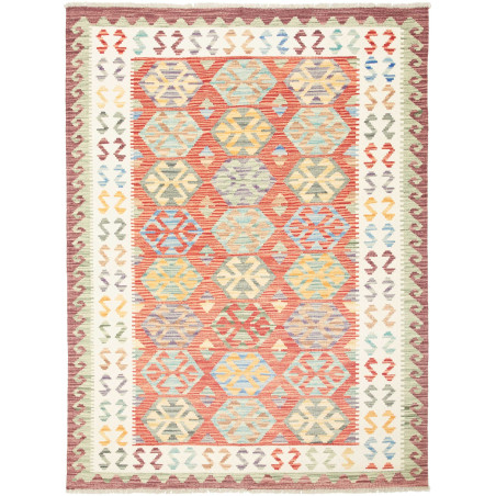 Kilim 133x173 Cm Kilim, Afghanistan, Hand-carded Wool (warp: