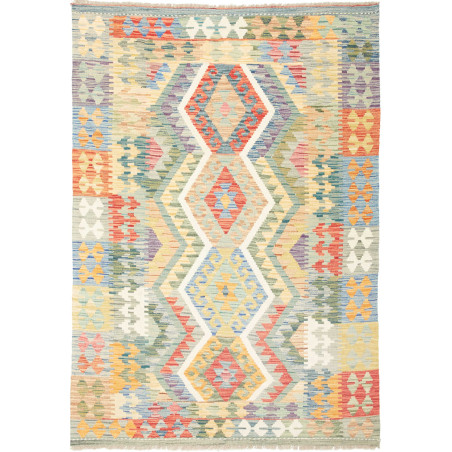 Kilim 129x182 Cm Kilim Afghanistan, Hand-carded Wool (cotton