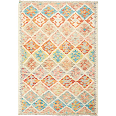 Kilim 132x189 Cm Kilim Afghanistan Hand-carded Wool Cotton