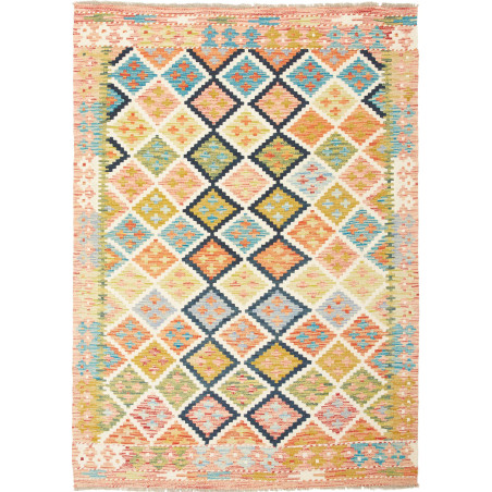 Kilim 132x184 Cm Kilim, Afghanistan, Hand-carded Wool (warp: