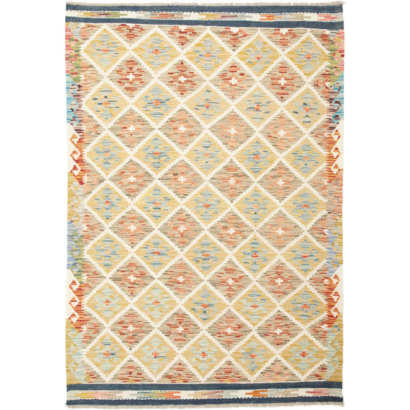 Kilim 130x184 Cm Kilim Afghanistan Hand-carded Wool