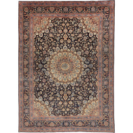 Hand Made Rug Kashmar Persia 298x405 Black Beig