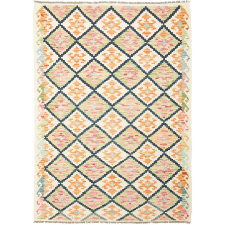 Kilim 128x180 Cm Kilim Afghanistan. Hand-carded Wool (warp: