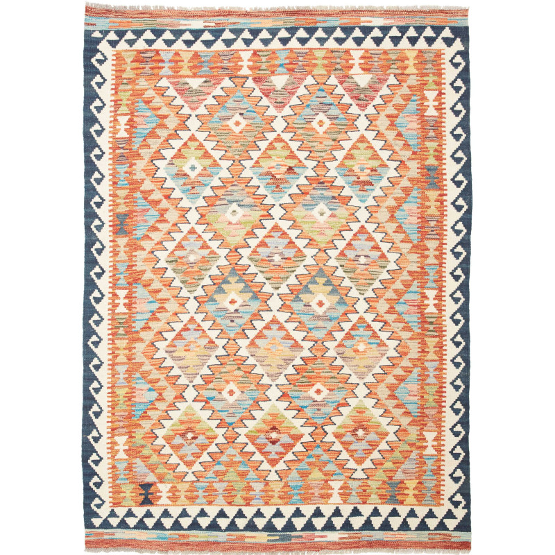 Kilim 126x180 Cm Kilim, Afghanistan, Hand-carded Wool,