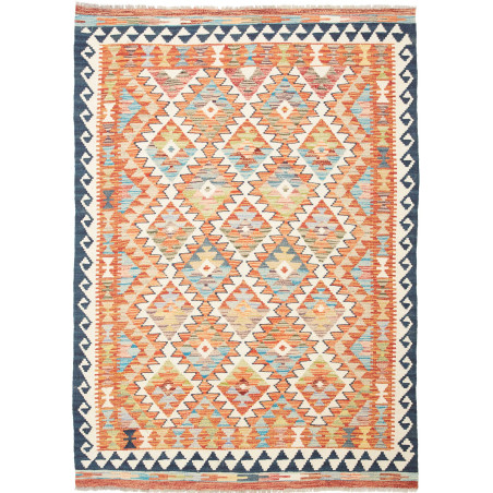 Kilim 126x180 Cm Kilim, Afghanistan, Hand-carded Wool,