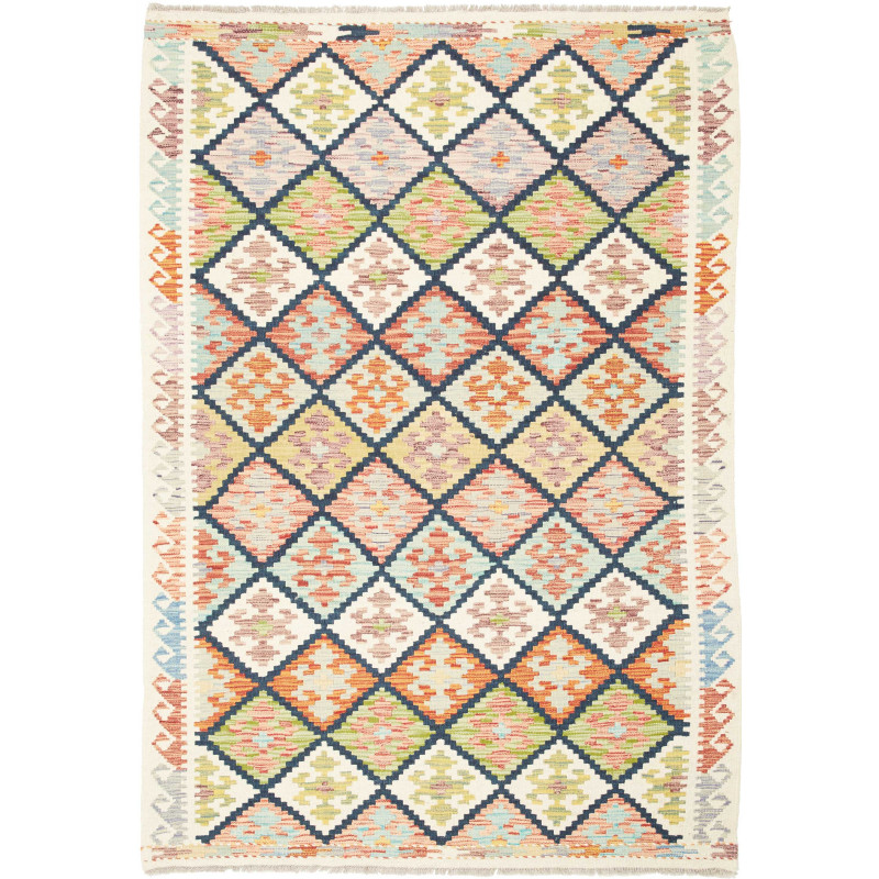 Kilim 126x182 Cm Kilim Afghanistan, Hand-carded Wool,