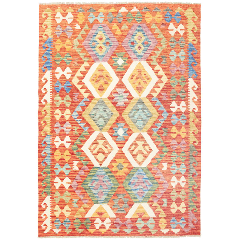 Kilim 123x178 Cm Kilim Afghanistan Hand-carded Wool (cotton