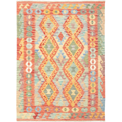 Kilim 128x171 Cm Kilim, Afghanistan, Hand-carded Wool (warp: