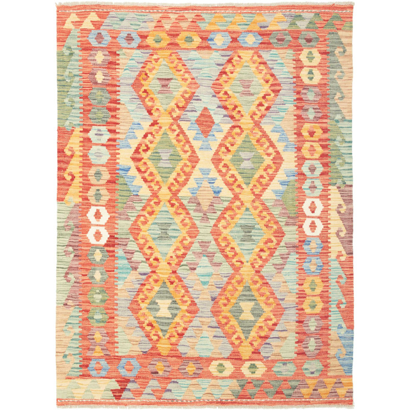 Kilim 128x171 Cm Kilim, Afghanistan, Hand-carded Wool (warp: