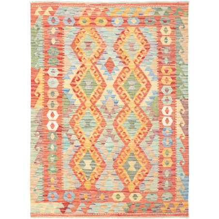 Kilim 128x171 Cm Kilim, Afghanistan, Hand-carded Wool (warp: