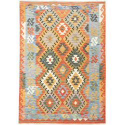 Kilim 125x180 Cm Kilim, Afghanistan, Hand-carded Wool (warp: