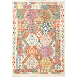 Kilim 128x180 Cm Kilim Afghanistan Hand-carded Wool (warp