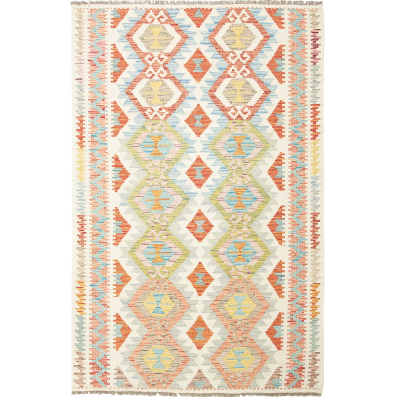 Kilim 124x184 Cm Kilim, Afghanistan, Hand-carded Wool (warp: